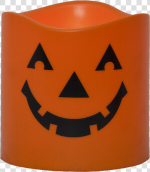 Led Pillar Candle Halloween   Halloween Candles Png  Transparent Png