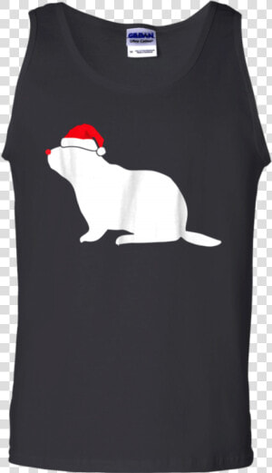 Woodchuck Tshirt Gift  Santa Hat Christmas T shirts   Dog  HD Png Download