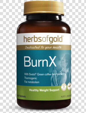 Burnx   Herbs Of Gold Coq10 150mg In Rice Bran Oil  HD Png Download