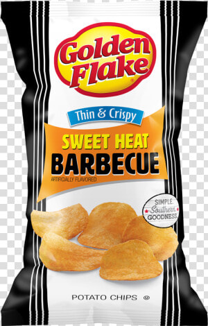 Golden Flake Thin  amp  Crispy Potato Chips  Sweet Heat   Potato Chip  HD Png Download