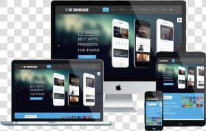 At Showcase Joomla Template   Smartphone  HD Png Download