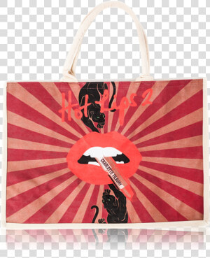 Hot Lips 2 Magic Panther Design Tote Bag   Dharmachakra 24  HD Png Download