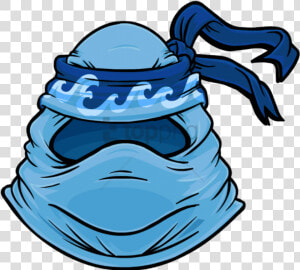 Torrent Mask Icon   Club Penguin Water Ninja Mask  HD Png Download