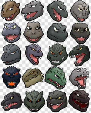 Transparent Kong Skull Island Png   Different Faces Of Godzilla  Png Download