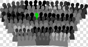 Crowd People Gray Free Picture   Crowd Of People Clip Art  HD Png Download