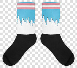 Trans Flag Drip Socks   Portable Network Graphics  HD Png Download