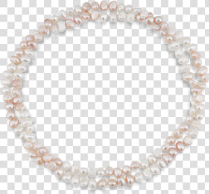 Pink  amp  White Pearl Necklace   Choker  HD Png Download