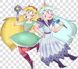 “star Butterfly And Her Mother Moon Butterfly   Star And Moon Butterfly  HD Png Download