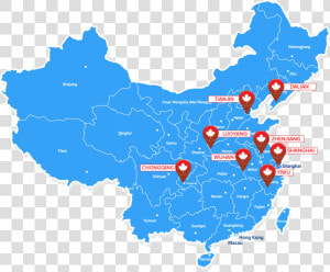 Map   Greater China Map  HD Png Download