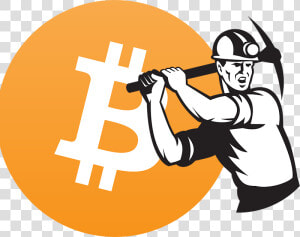 Cryptocurrency Mining Pool   Bitcoin Miner Logo Png  Transparent Png