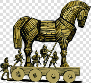 Trojan Horse Illustration   Wooden Horse From Troy  HD Png Download