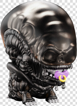 Xenomorph Transparent Skull   Alex Solis Baby Alien  HD Png Download