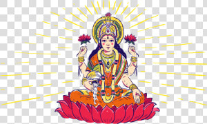 Indian God Lakshmidevi   Org Lakshmi  HD Png Download