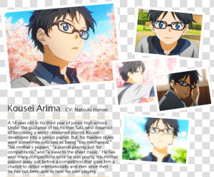 Chara1   Your Lie April Characters  HD Png Download