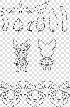 F2u Protogen Ref Lineart   Png Download   Line Art  Transparent Png