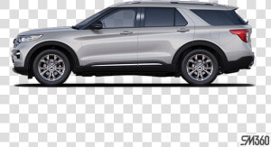 Ford Explorer Limited   2019 Chevy Traverse Side View  HD Png Download