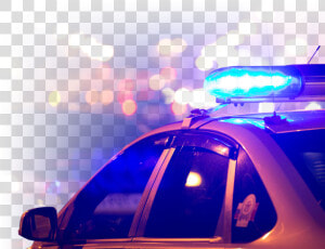 Lights Of Police Car   Mid size Car  HD Png Download