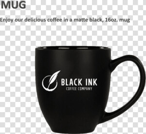 Black Ink Coffee Company Black Mug   Mug  HD Png Download