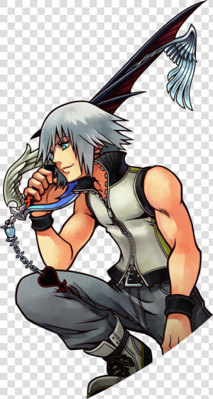 No Caption Provided   Kingdom Hearts Dream Drop Distance Riku Art  HD Png Download