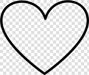 Black Heart Symbol   Outline Love Heart Png  Transparent Png