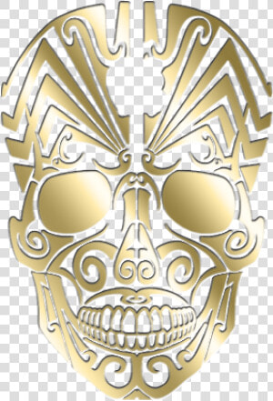 Gold Skull Engraving Iphone X  HD Png Download