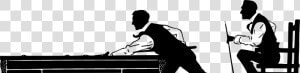 Standing human Behavior recreation   Silhouette Billiards Png  Transparent Png