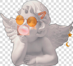  angel  aesthetic  angelbaby  cherub  angelaesthetic   Baby Angel Statue Aesthetic  HD Png Download