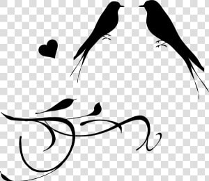 Transparent Clipart Of Birds   Wedding Clipart Love Bird  HD Png Download