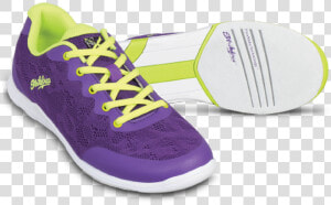 Kr Strikeforce Womens Lace Bowling Shoes Purple yellow   Kr Strikeforce Lace Women  HD Png Download