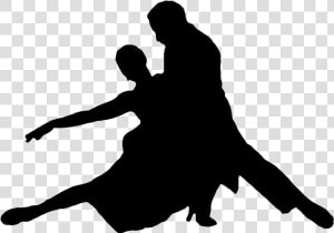 Silhouette Argentine Tango Ballroom Dance   Argentine Tango Silhouette  HD Png Download