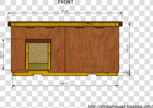 Dog House Plans Concept Insulated Dog House 2 Inside   Cabinetry  HD Png Download