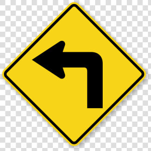 Road Signs Left Turn  HD Png Download