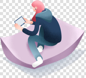 Lounging Girl On Screen   Bobsleigh  HD Png Download