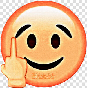  bkats33  fuckyou  middlefinger  up  emoji  lmao  omg   Smiley  HD Png Download