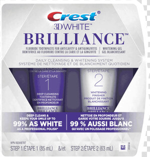 3d White Brilliance 2 step Whitening Toothpaste System  HD Png Download