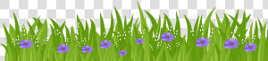 Purple Flower Clipart Grass   Transparent Background Grass Cartoon  HD Png Download