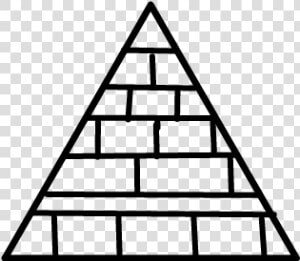  black amp white  tumblr  piramide  triangle   Triangle  HD Png Download