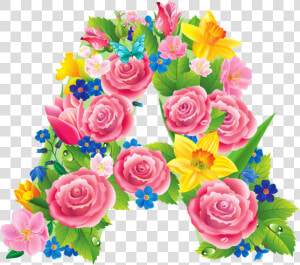 Primavera Letras Con Flores  HD Png Download