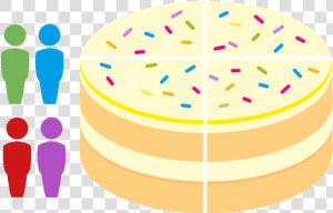 4 Wedge Referral Cake Icon   Circle  HD Png Download