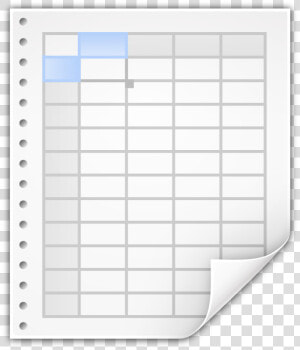 Transparent Spreadsheet Icon  HD Png Download