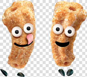 Two Cinnamon Toast Crunch Churros Cartoon Characters   Bread  HD Png Download