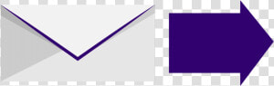 A Envelope With A Purple Arrow Pointing To The Right   Carmine  HD Png Download