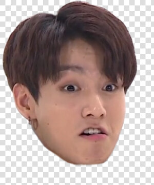 Jungkook Memes Face Sticker Taekkw Png Jung Kook Meme   Bts Meme Face Png  Transparent Png