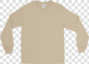 Longsleeveblank Mockup Flat front Sand   Beige Long Sleeve Shirt  HD Png Download