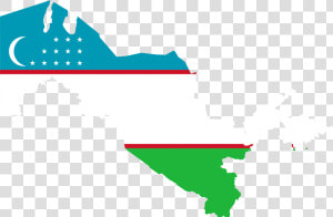 Uzbekistan Map Flag Clip Arts   Uzbekistan Png  Transparent Png