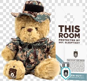 Marine Camouflage Teddy Bear With Sleep System And   Teddy Bear  HD Png Download