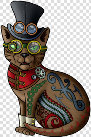 Animated Catbot Mkiii   Cartoon Steam Punk Cats  HD Png Download