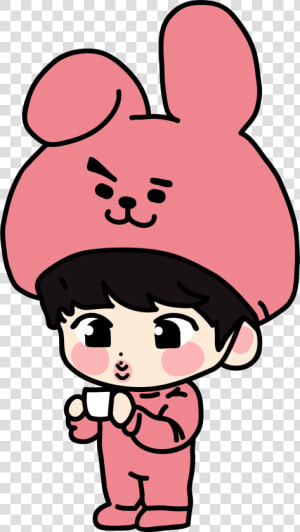 Jungkook  freetoedit  taehyung  chibi  bts  fanart   Fanart Jungkook Chibi  HD Png Download