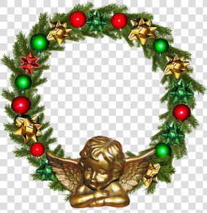 Frame  Border  Christmas  Angel   Christmas Frame Circle  HD Png Download