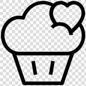 Cupcake Outline Cupcake Drawing Outline At Getdrawings   Cupcake Outline Drawing  HD Png Download